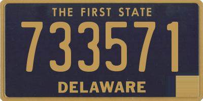 DE license plate 733571