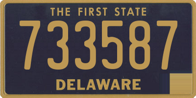 DE license plate 733587