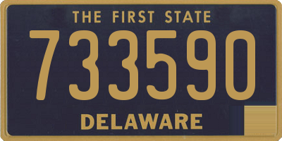 DE license plate 733590