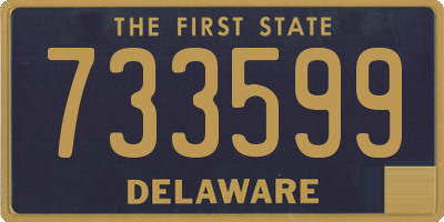 DE license plate 733599