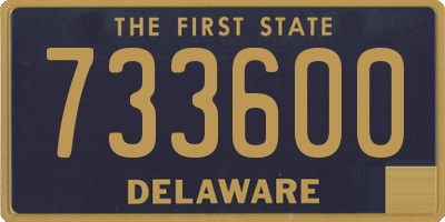 DE license plate 733600