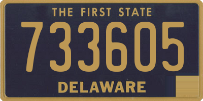 DE license plate 733605