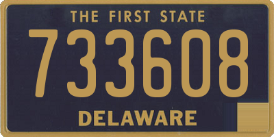 DE license plate 733608