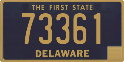 DE license plate 73361