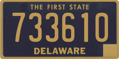 DE license plate 733610