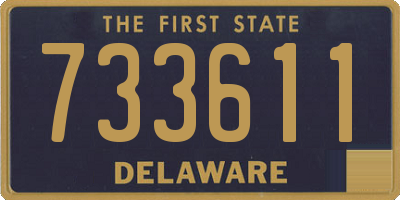 DE license plate 733611