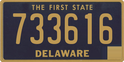 DE license plate 733616