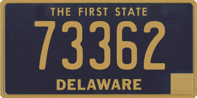 DE license plate 73362