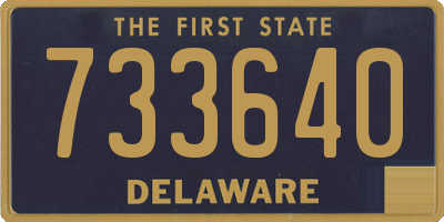 DE license plate 733640