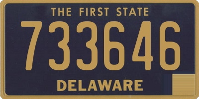 DE license plate 733646