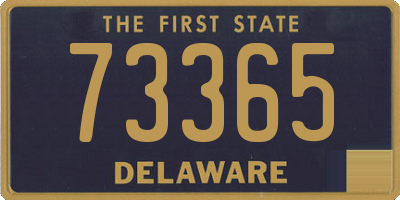 DE license plate 73365