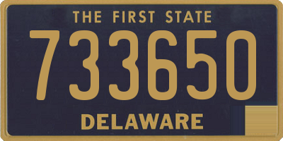 DE license plate 733650