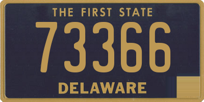 DE license plate 73366