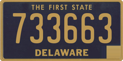 DE license plate 733663