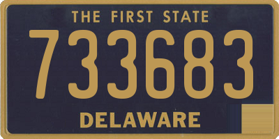 DE license plate 733683