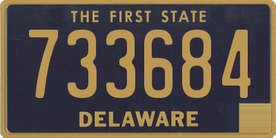 DE license plate 733684