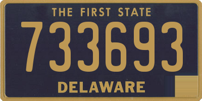 DE license plate 733693