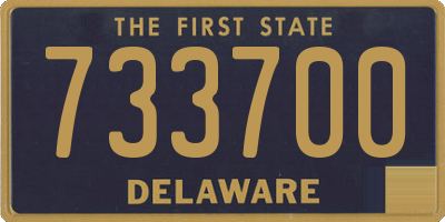 DE license plate 733700