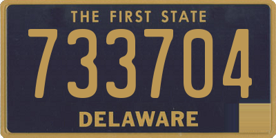 DE license plate 733704