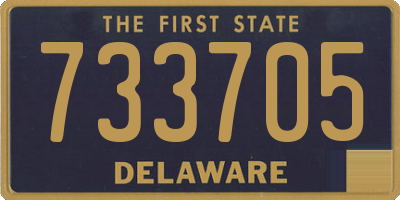 DE license plate 733705