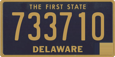 DE license plate 733710