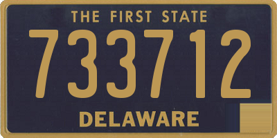 DE license plate 733712