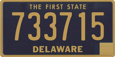 DE license plate 733715