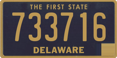 DE license plate 733716
