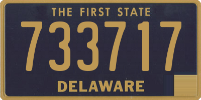 DE license plate 733717