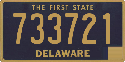 DE license plate 733721