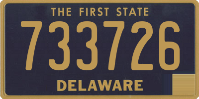 DE license plate 733726