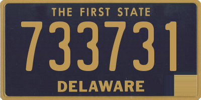 DE license plate 733731