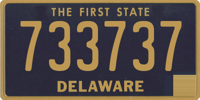 DE license plate 733737