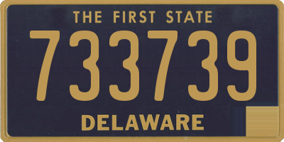DE license plate 733739