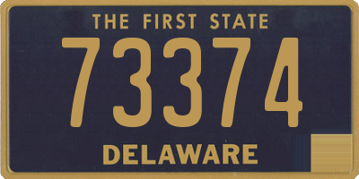 DE license plate 73374