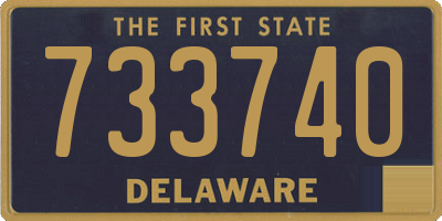 DE license plate 733740