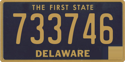 DE license plate 733746