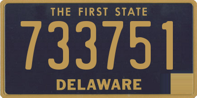 DE license plate 733751