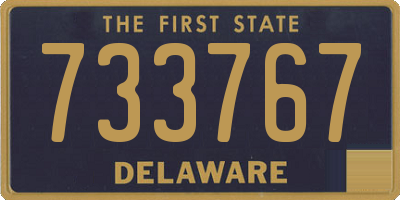 DE license plate 733767