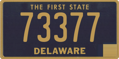 DE license plate 73377