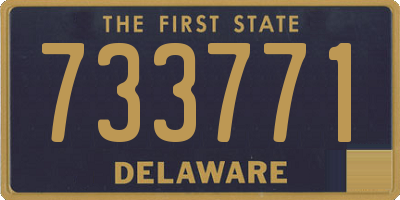 DE license plate 733771