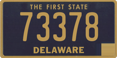 DE license plate 73378