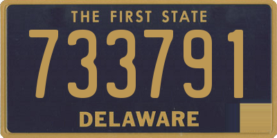DE license plate 733791