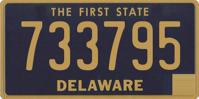 DE license plate 733795