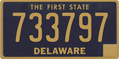 DE license plate 733797