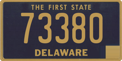 DE license plate 73380
