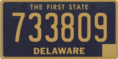 DE license plate 733809