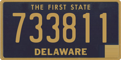 DE license plate 733811