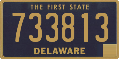DE license plate 733813