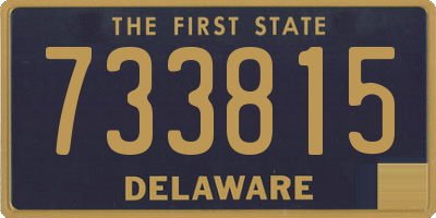 DE license plate 733815